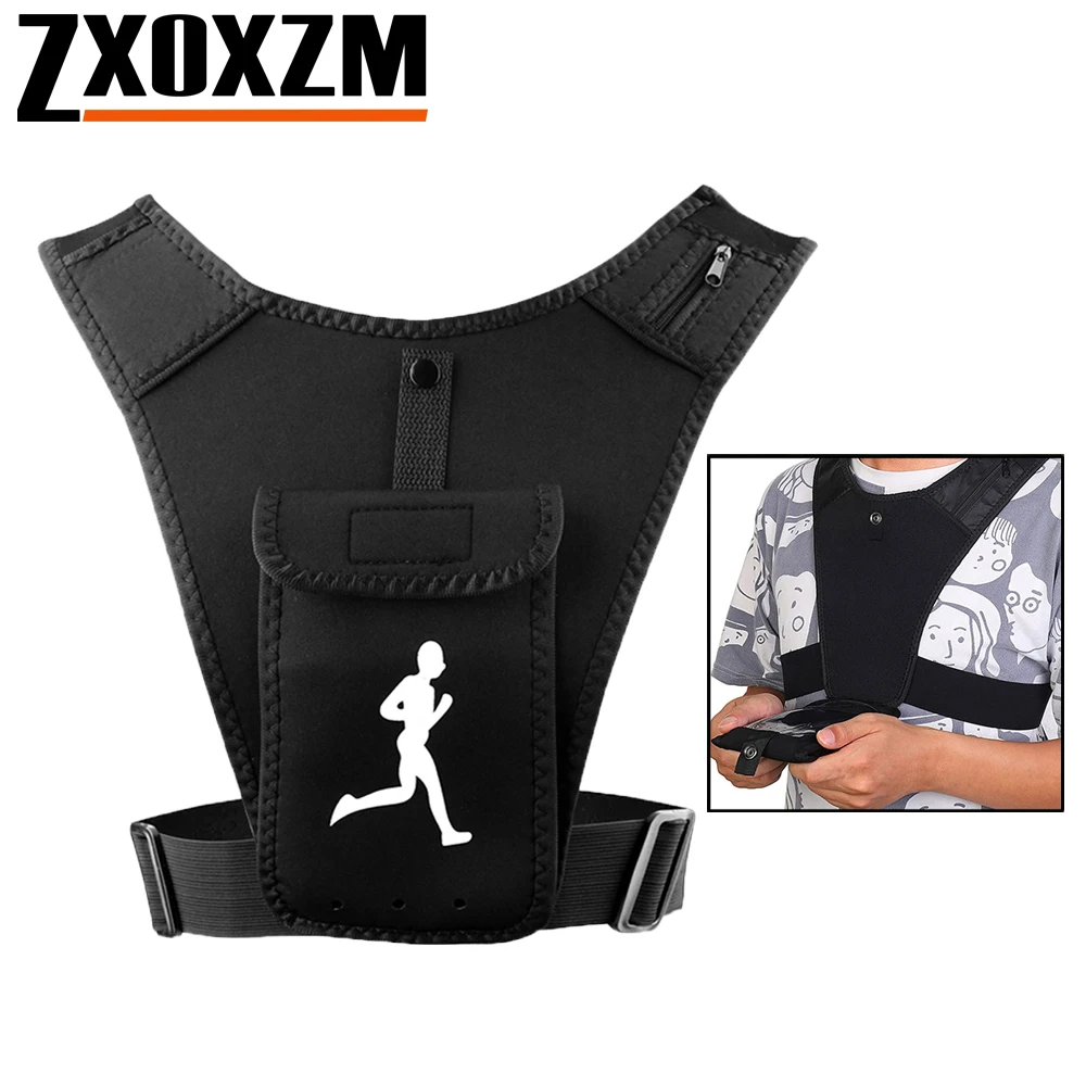 Running Gear Marathon - Verstellbare Laufweste, Handyhalter für Männer und