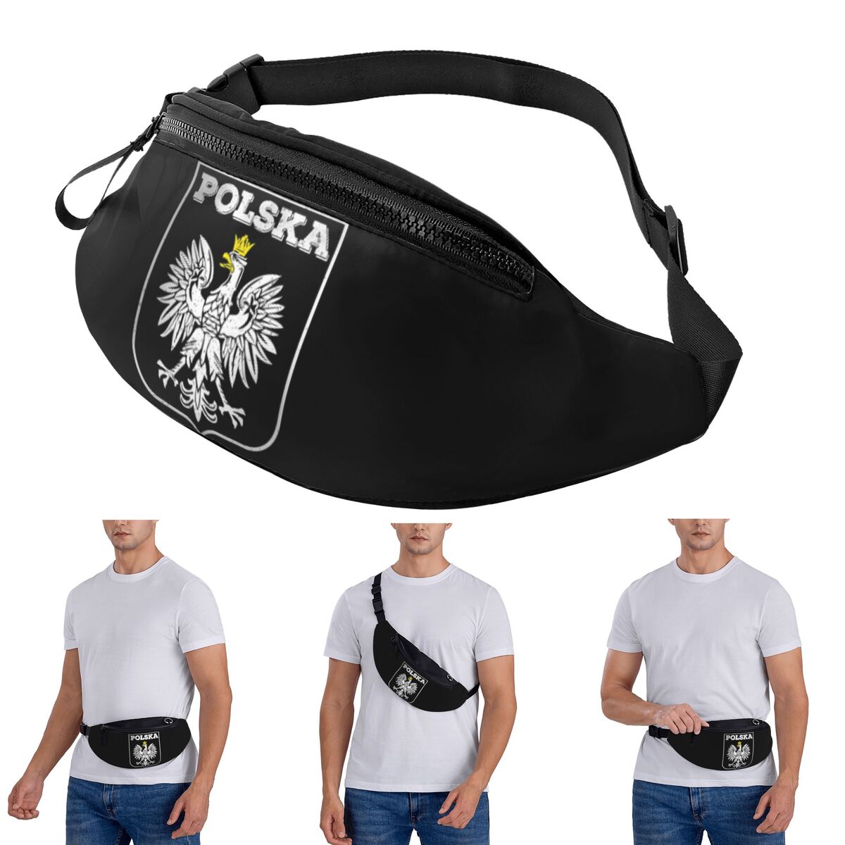 Running Gear Logos - Umhängetasche, Hüfttasche, Polska-Logo, Adler, polnischer Stolz,