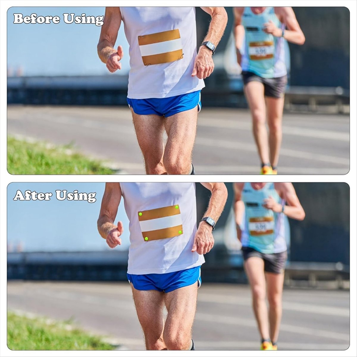 Running Gear Marathon - ABJX 12er-Set Laufnummernclips Marathon-Nummernschnallen Rennnummern-Halterungen Laufausrüstung