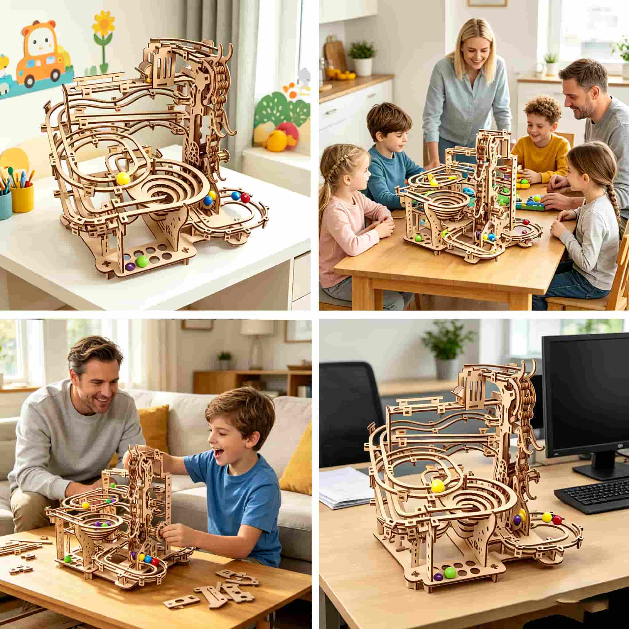 Mechanische Murmelbahn 3D Holz – Running Gear Gifts Bewertung und Preis
